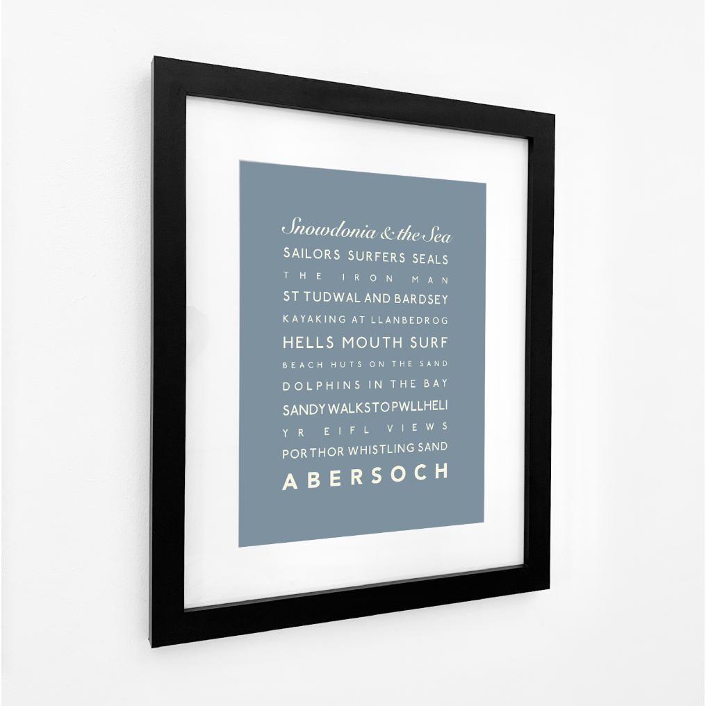 Abersoch Typographic Print-SeaKisses