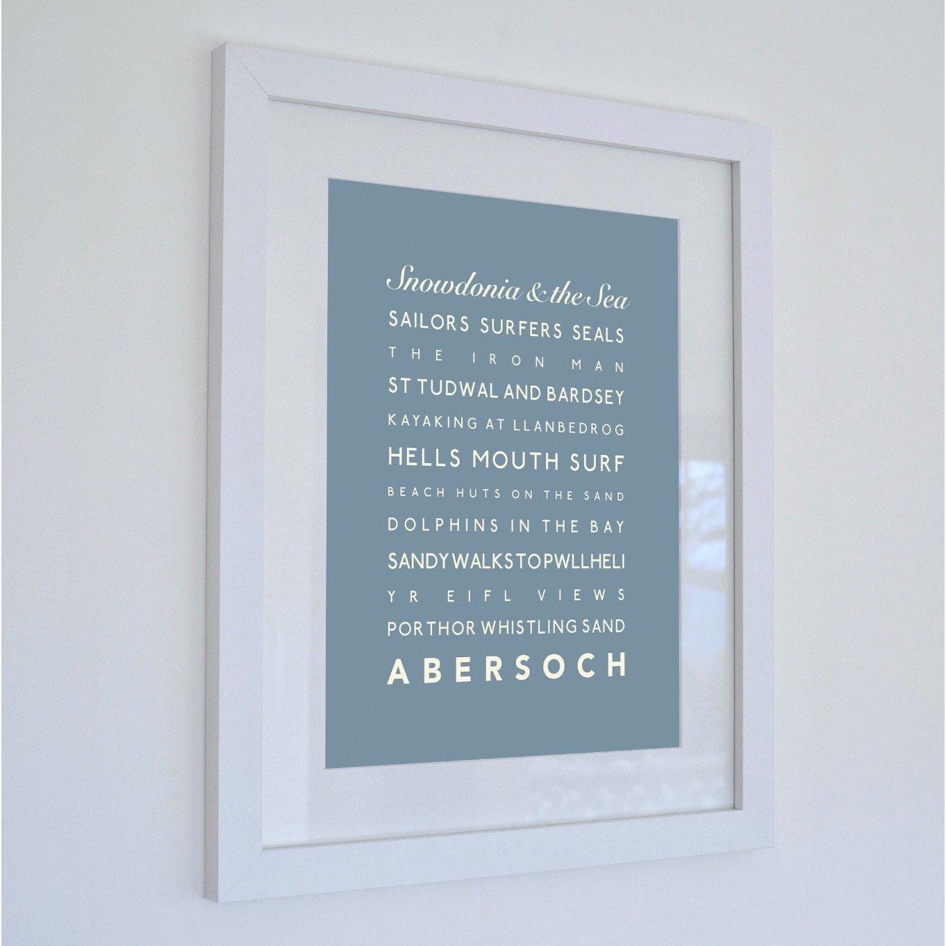 Abersoch Typographic Print-SeaKisses