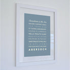 Abersoch Typographic Print-SeaKisses