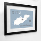 Alderney Coastal Map Print-SeaKisses