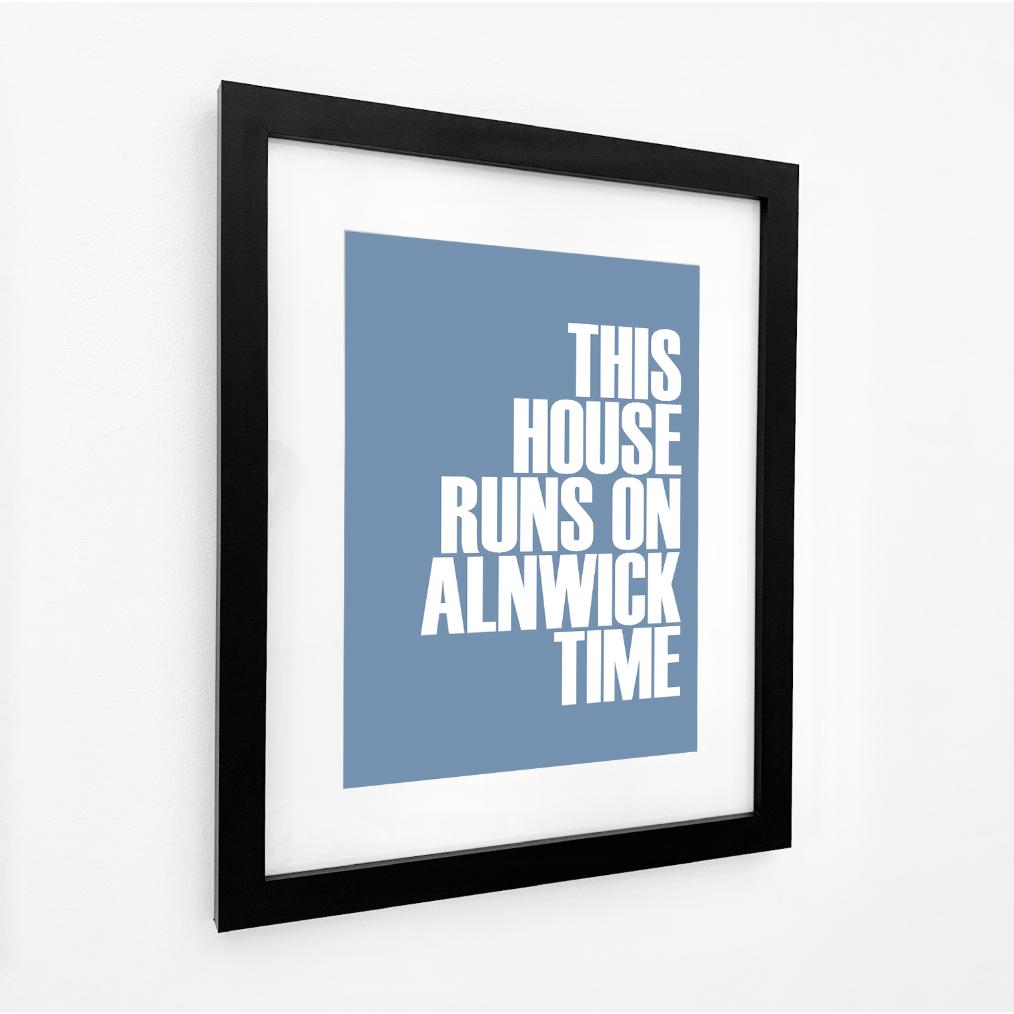 Alnwick Time Typographic Print-SeaKisses