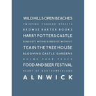 Alnwick Typographic Print-SeaKisses