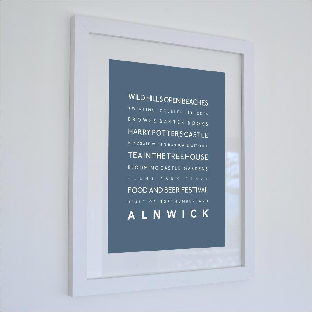 Alnwick Typographic Print-SeaKisses