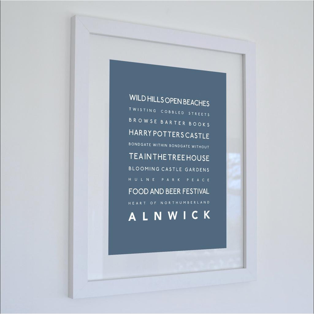 Alnwick Typographic Print-SeaKisses