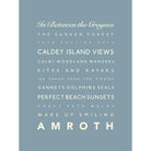 Amroth Typographic Print-SeaKisses