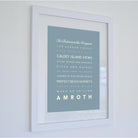 Amroth Typographic Print-SeaKisses