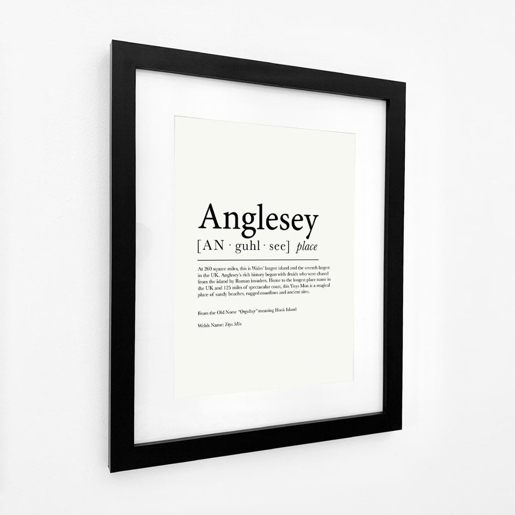 Anglesey Definition Typographic Print-SeaKisses