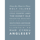 Anglesey Typographic Print-SeaKisses