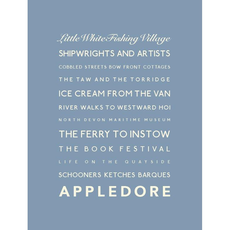 Appledore Typographic Print-SeaKisses