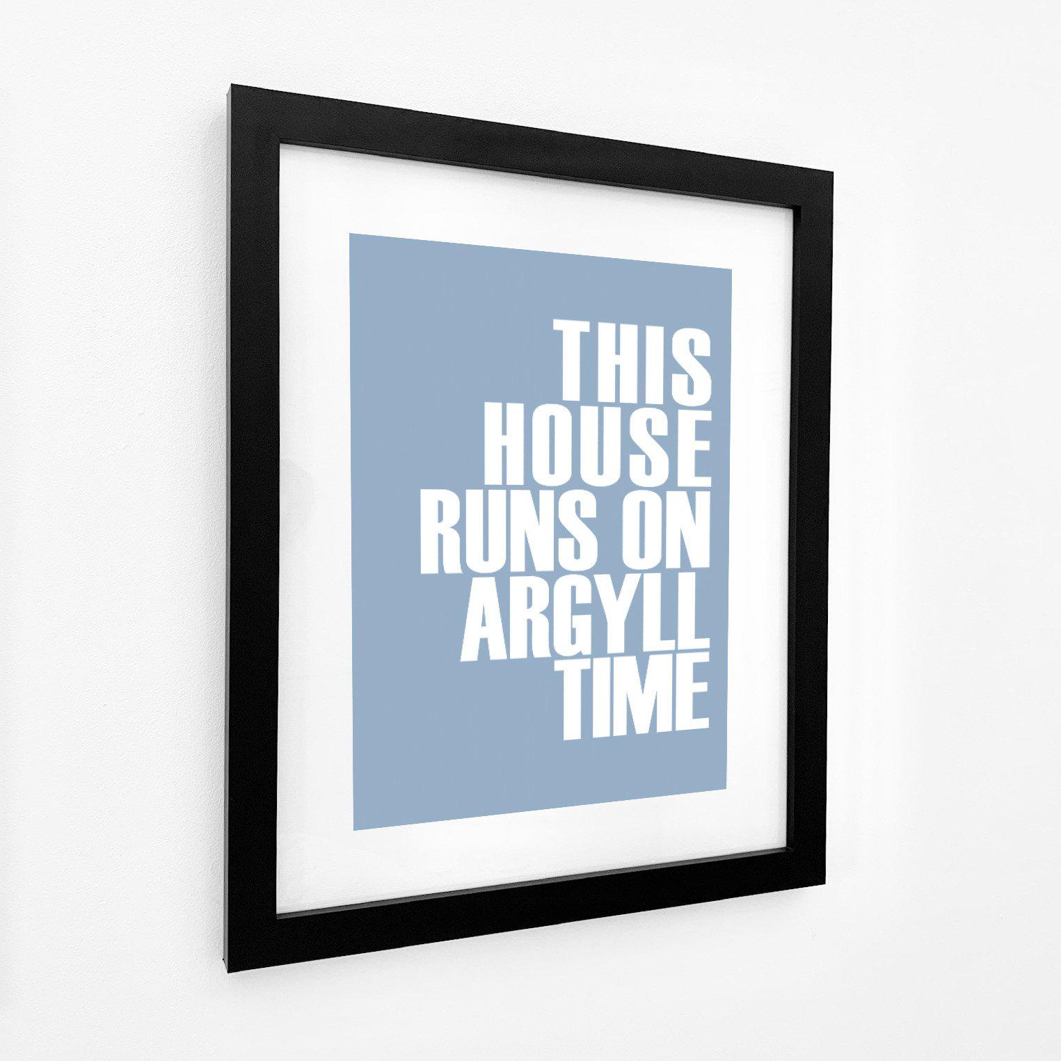 Argyll Time Typographic Print-SeaKisses