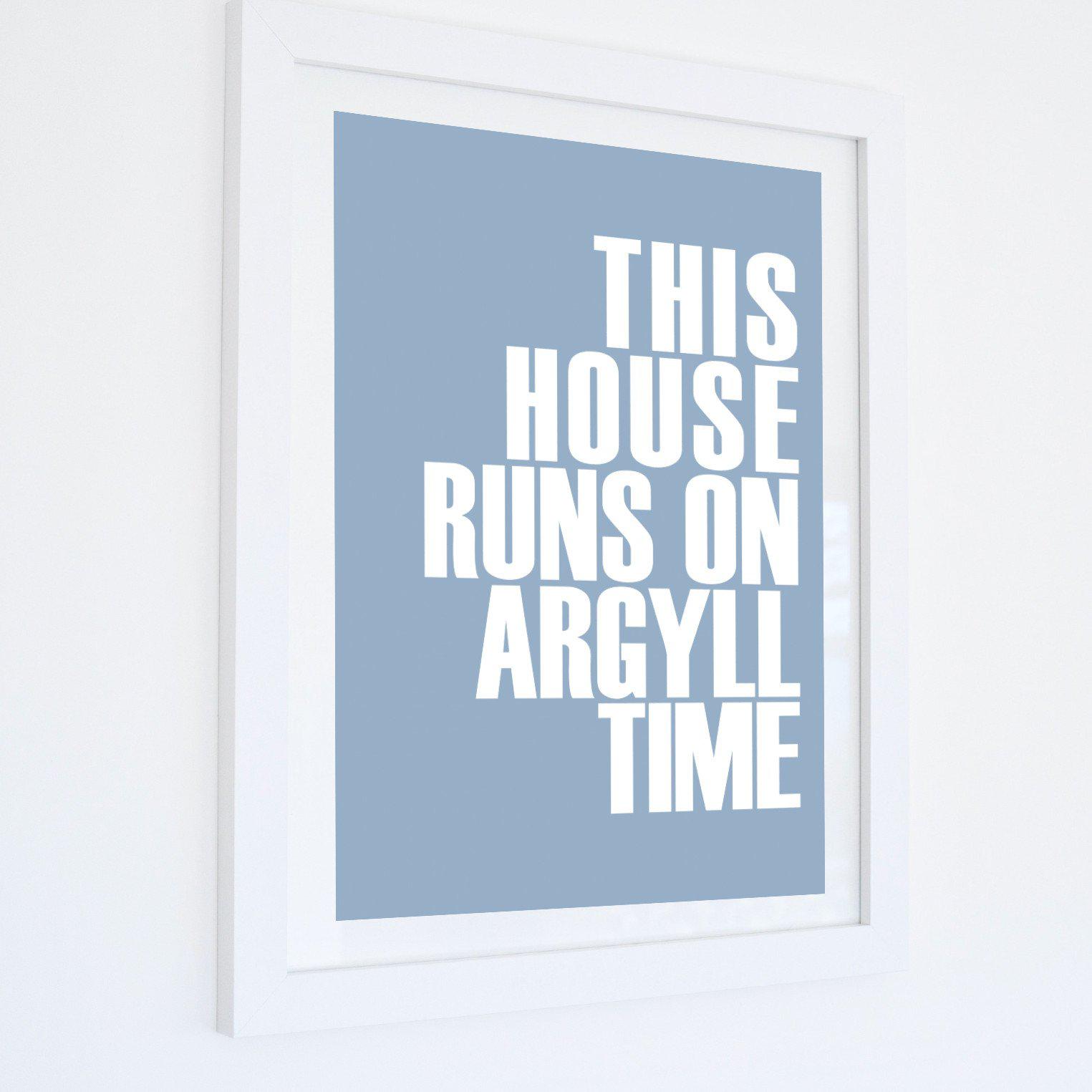 Argyll Time Typographic Print-SeaKisses