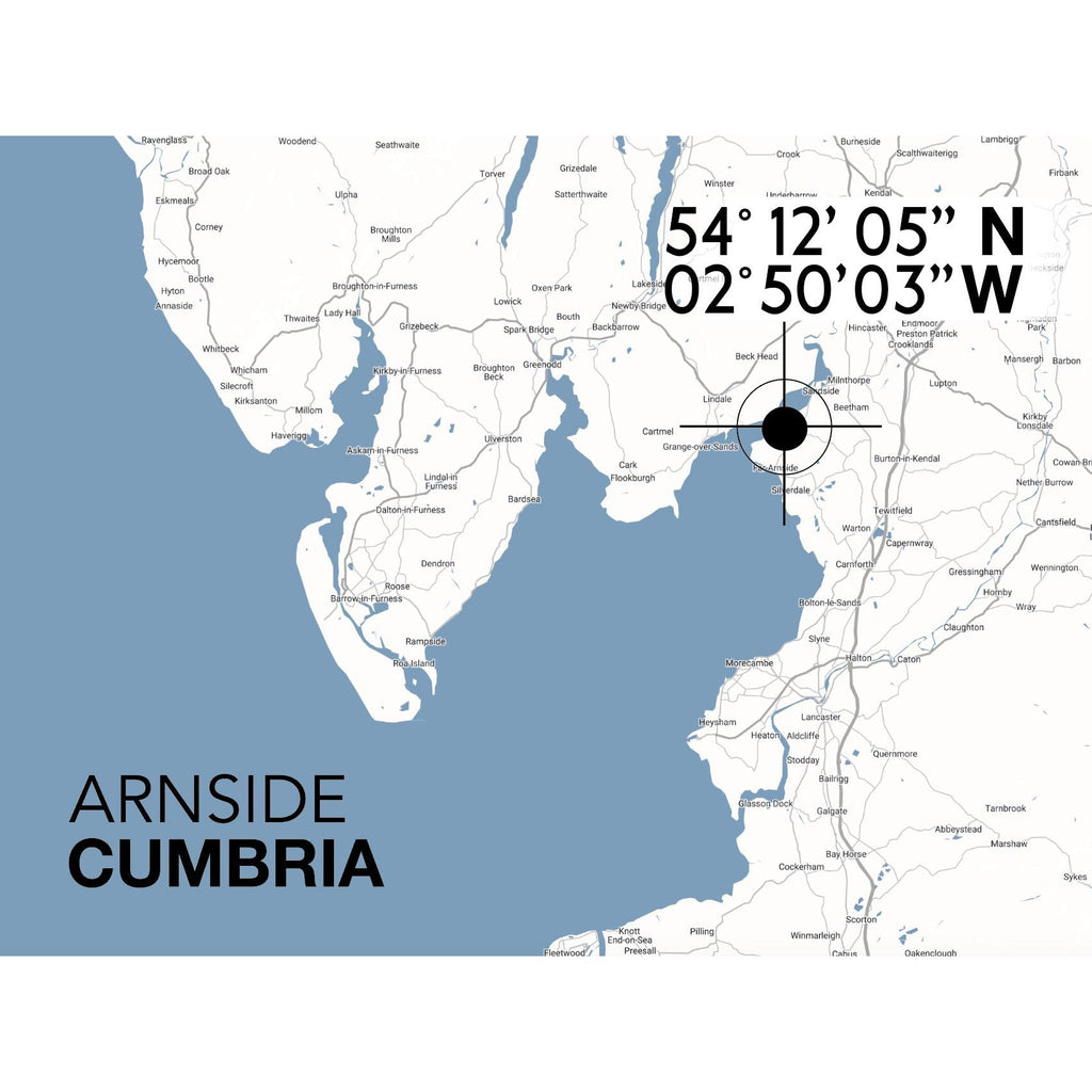 Arnside Landmark Map-SeaKisses