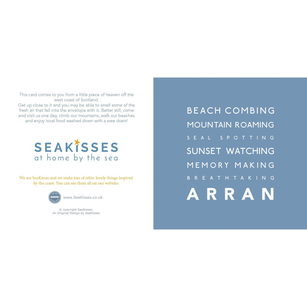 Arran - Greeting Card-SeaKisses