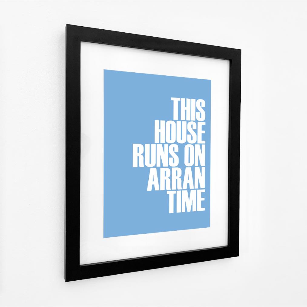 Arran Time Typographic Print-SeaKisses