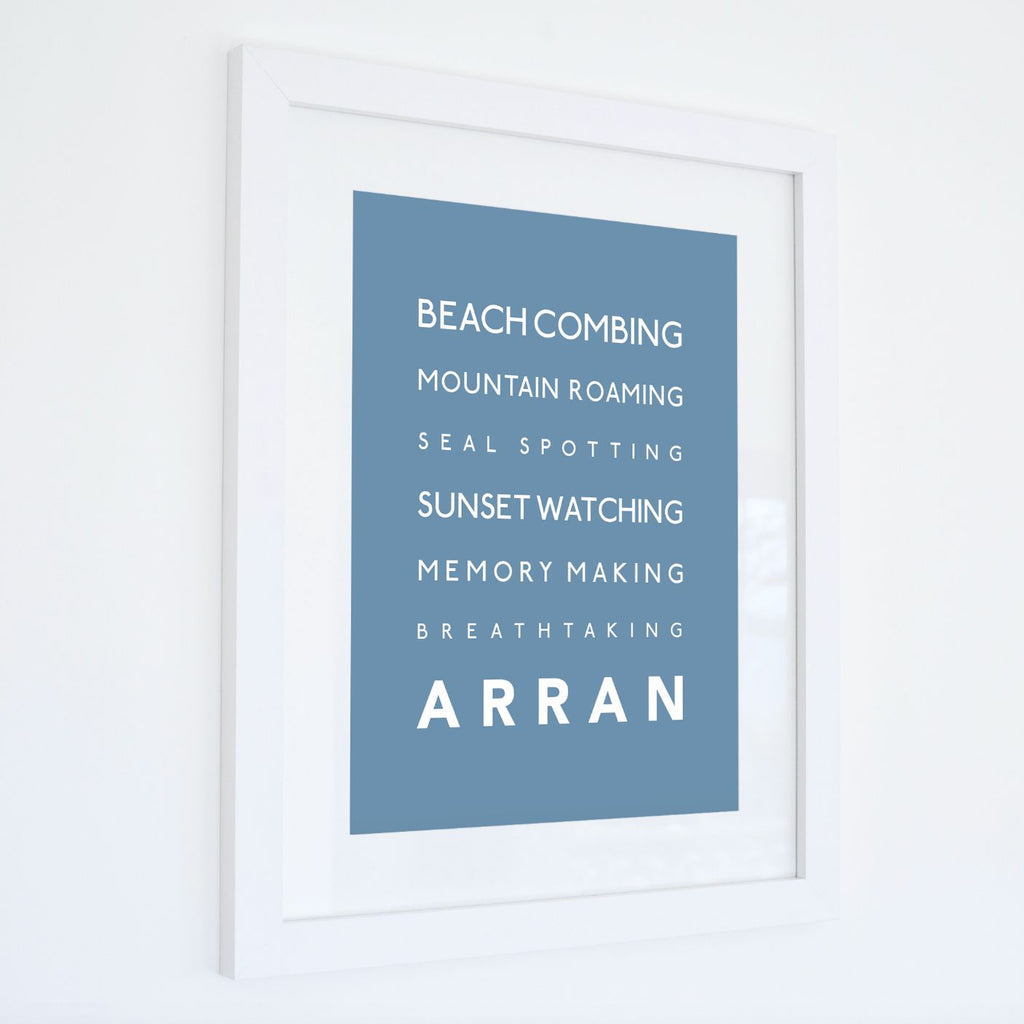 Arran Typographic Print-SeaKisses