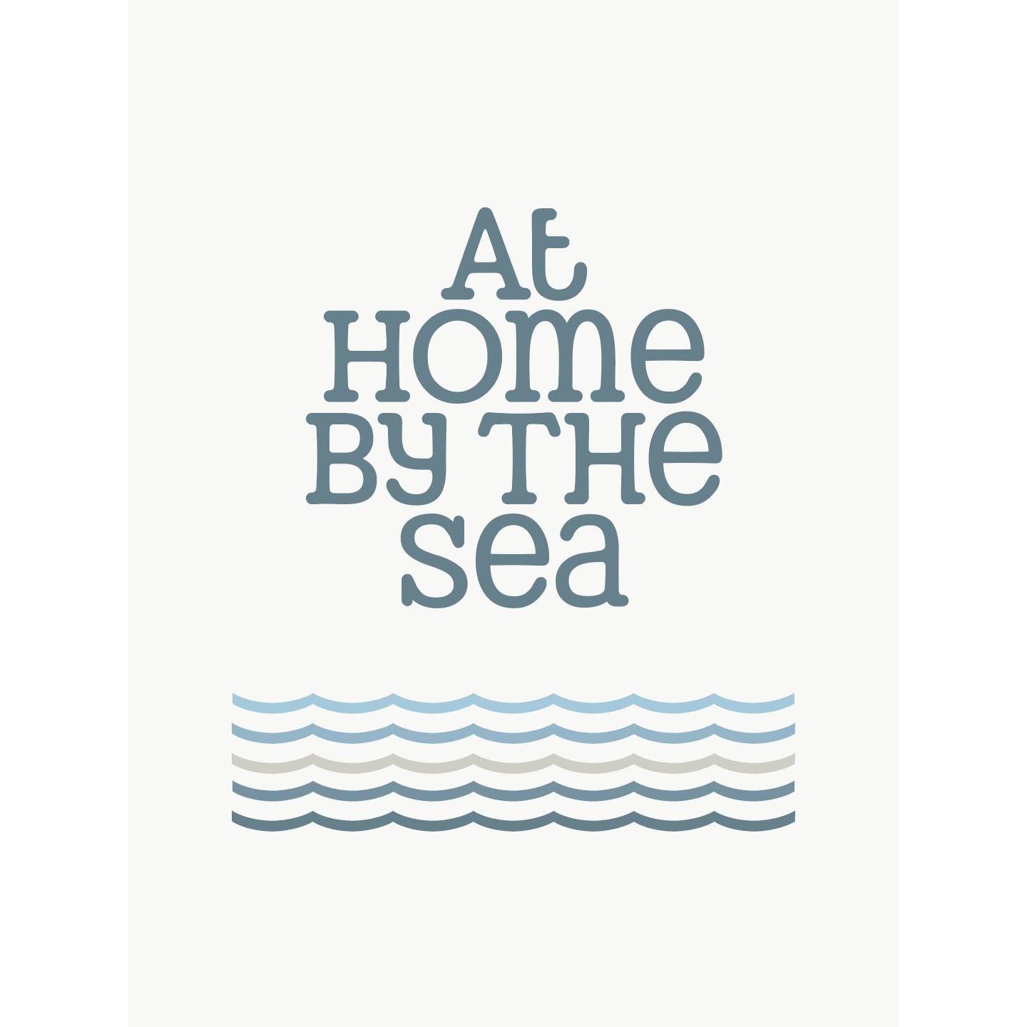 At Home by the Sea Typographic Print-SeaKisses