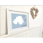 Ballintoy Coastal Map Print-SeaKisses