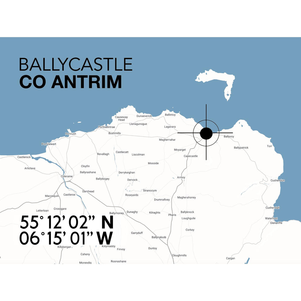 Ballycastle Landmark Map-SeaKisses