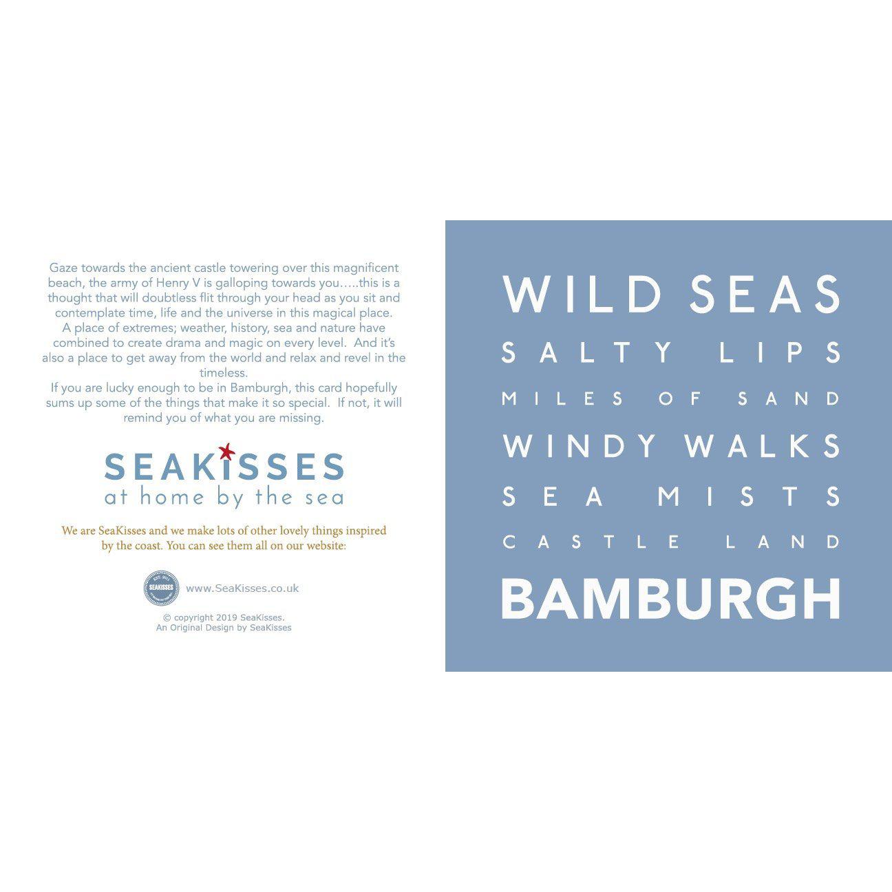 Bamburgh - Greeting Card-SeaKisses