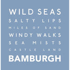 Bamburgh - Greeting Card-SeaKisses