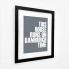 Bamburgh Time Typographic Print-SeaKisses