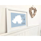 Bangor Coastal Map Print-SeaKisses