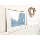 Bantham Coastal Map Print-SeaKisses