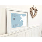 Barmouth Coastal Map Print-SeaKisses