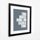 Barra Time Typographic Print-SeaKisses