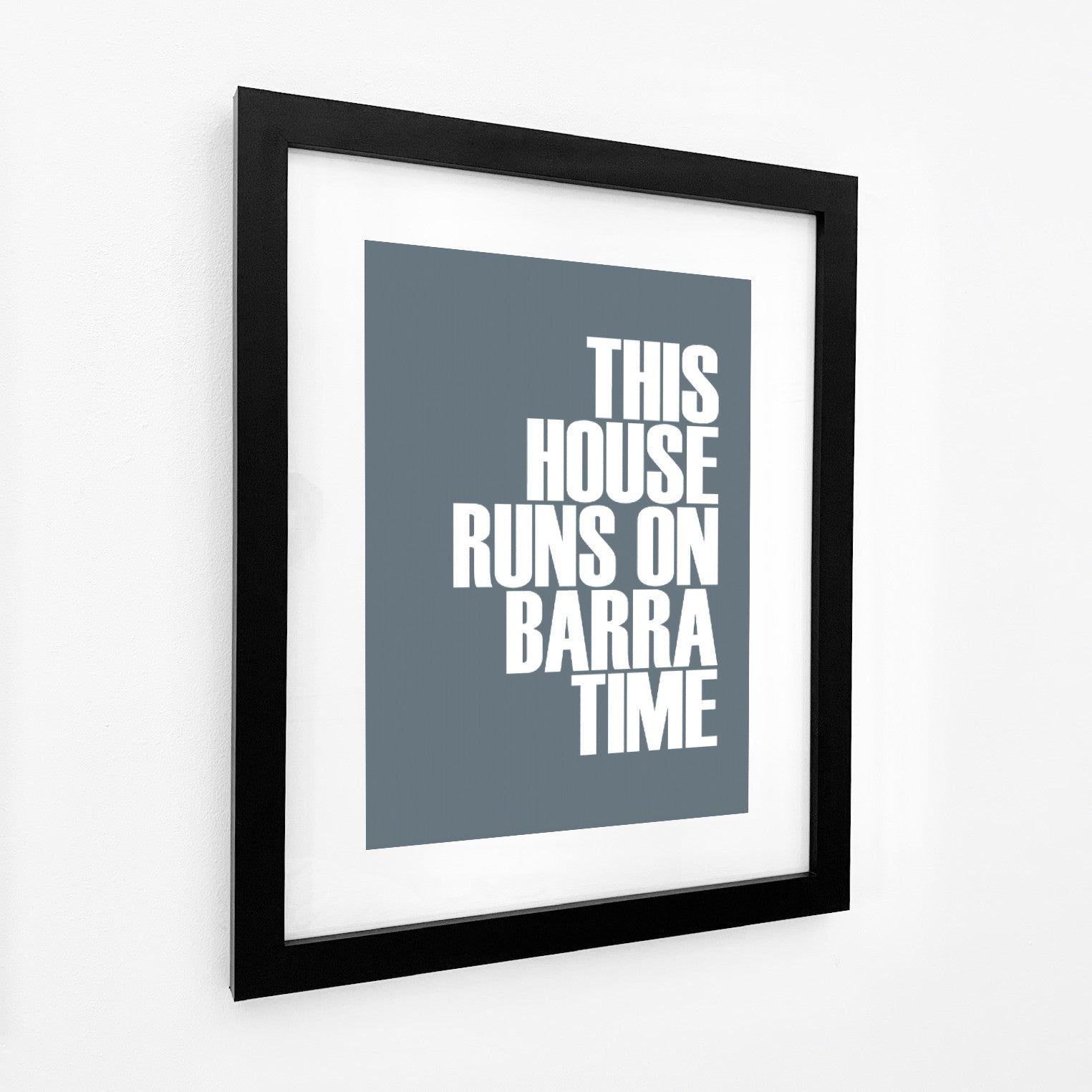 Barra Time Typographic Print-SeaKisses