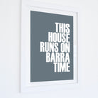 Barra Time Typographic Print-SeaKisses