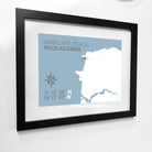 Barricane Beach (Woolacombe) Coastal Map Print-SeaKisses