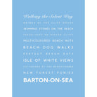 Barton-on-Sea Typographic Print-SeaKisses