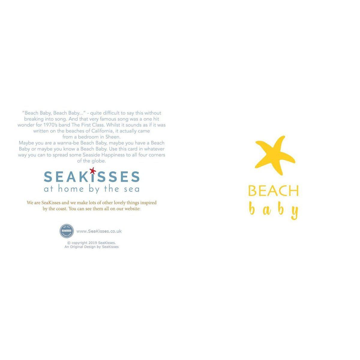 Beach Baby - Greeting Card-SeaKisses