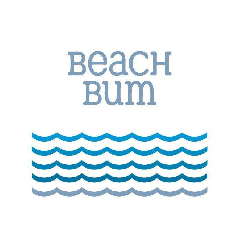 Beach Bum - Greeting Card-SeaKisses