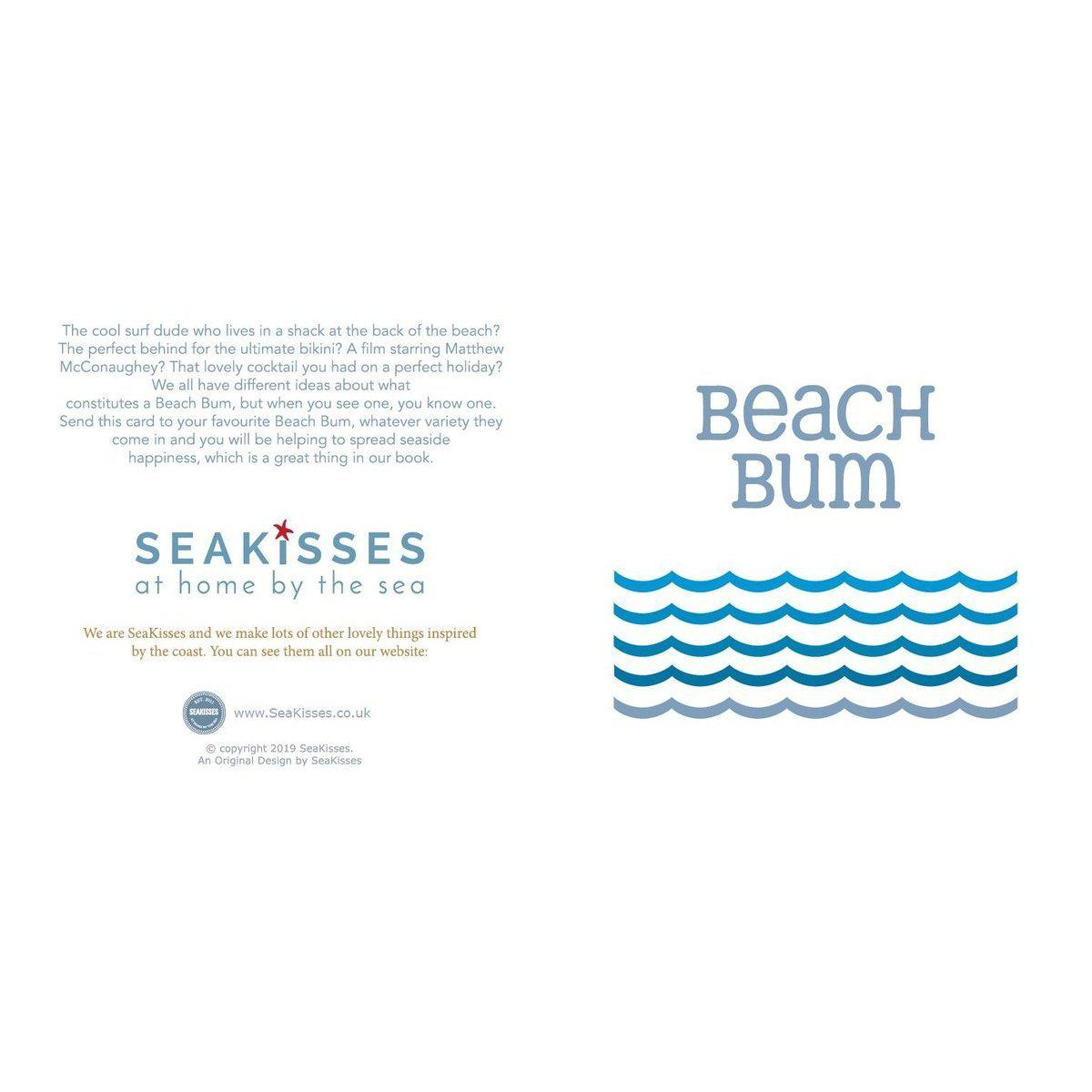 Beach Bum - Greeting Card-SeaKisses