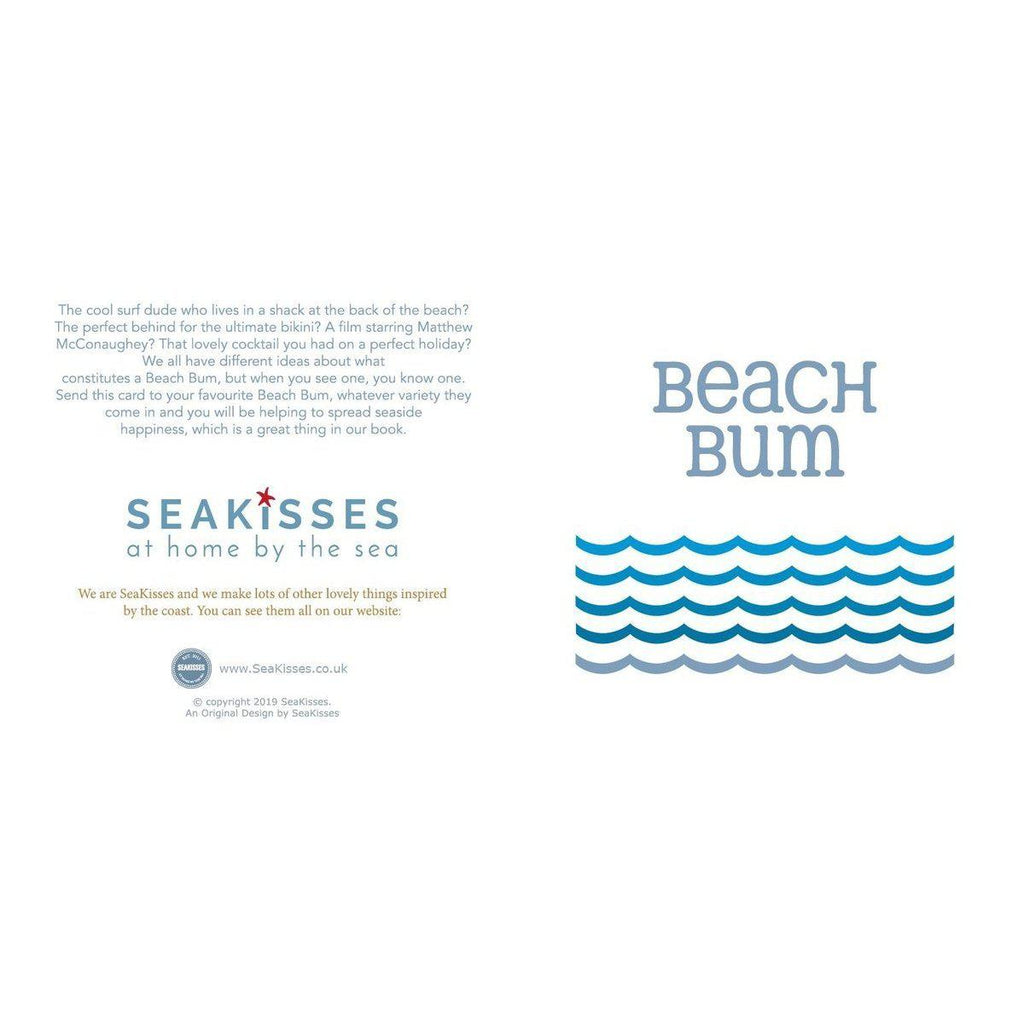 Beach Bum - Greeting Card-SeaKisses