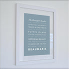 Beaumaris Typographic Print-SeaKisses