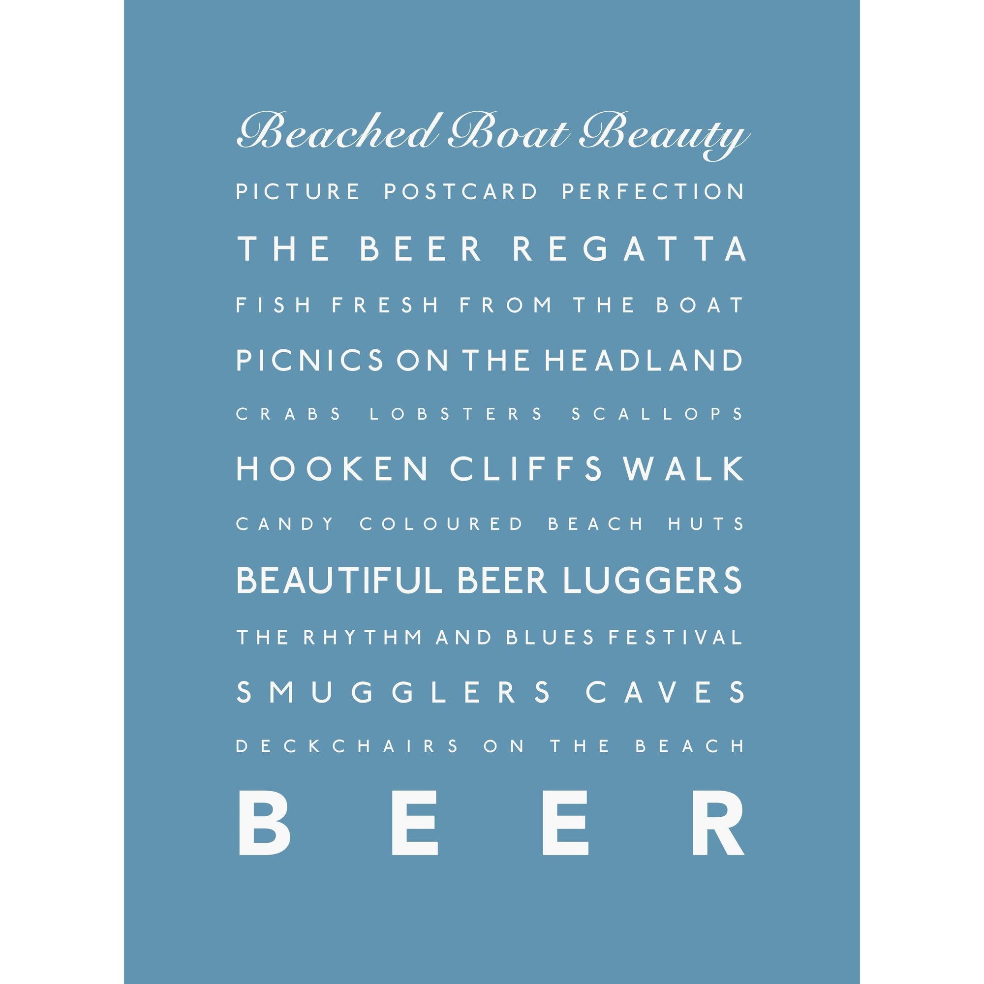 Beer Typographic Print-SeaKisses