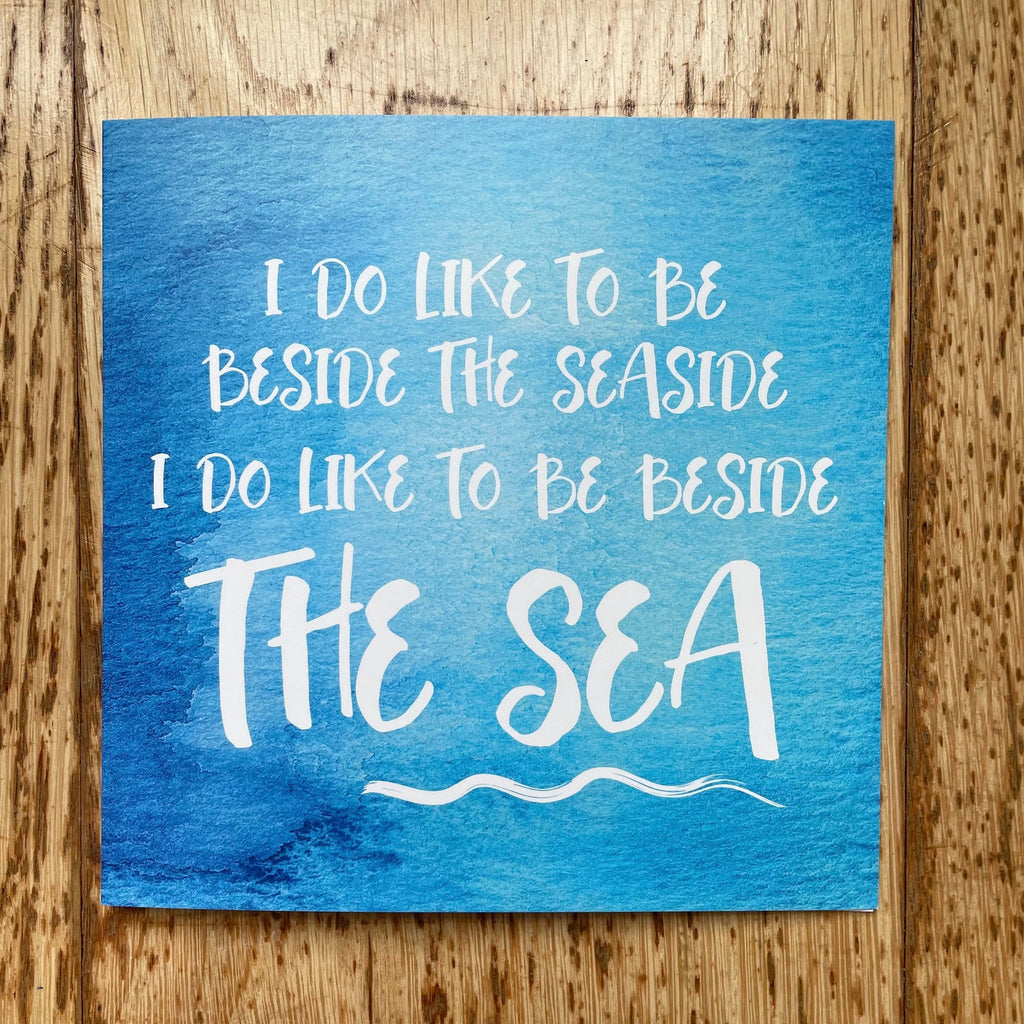 Beside the Sea - Greeting Card-SeaKisses