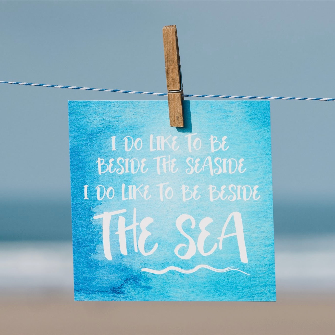 Beside the Sea - Greeting Card-SeaKisses