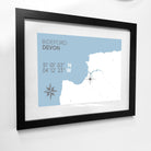 Bideford Coastal Map Print-SeaKisses