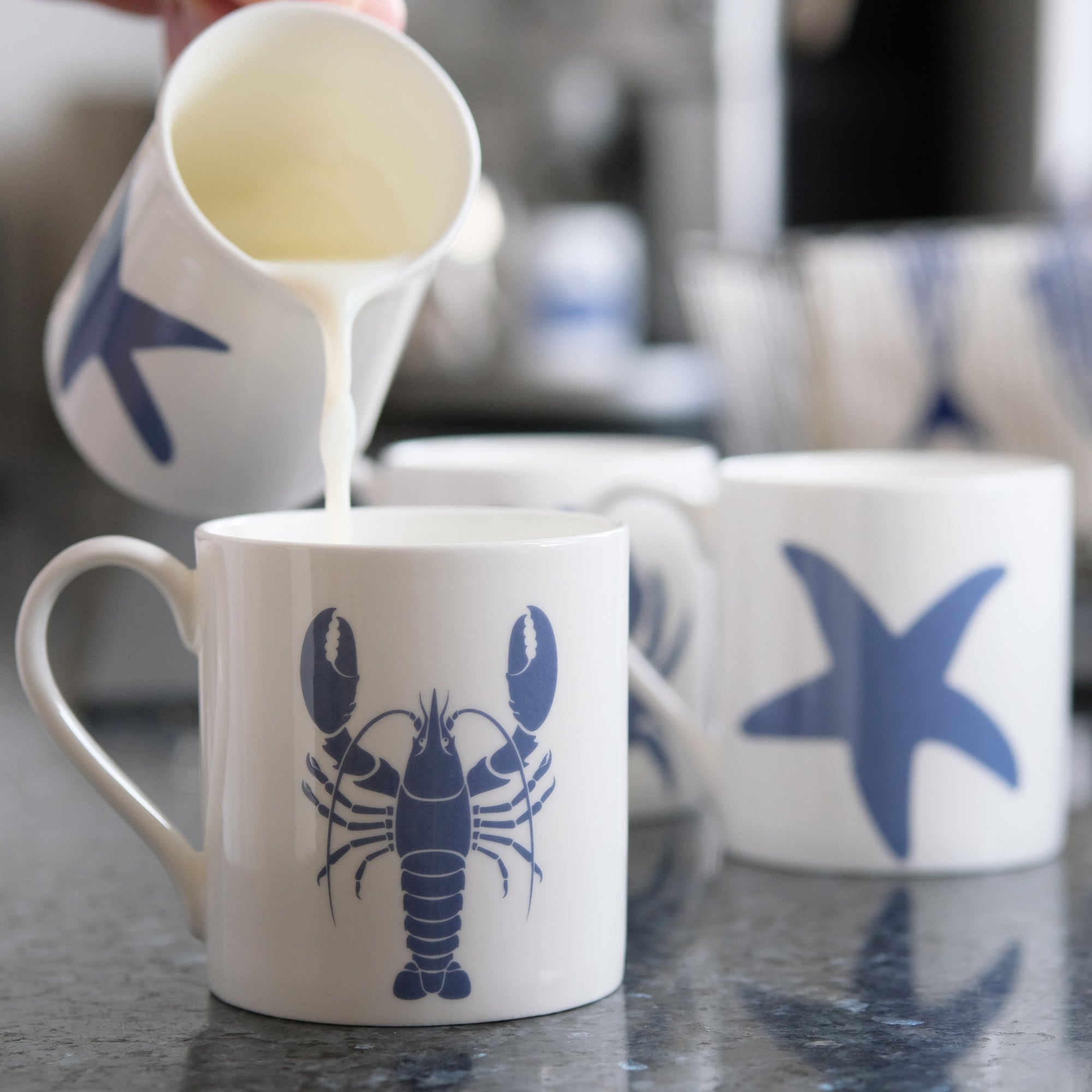 Blue Lobster Mug-SeaKisses