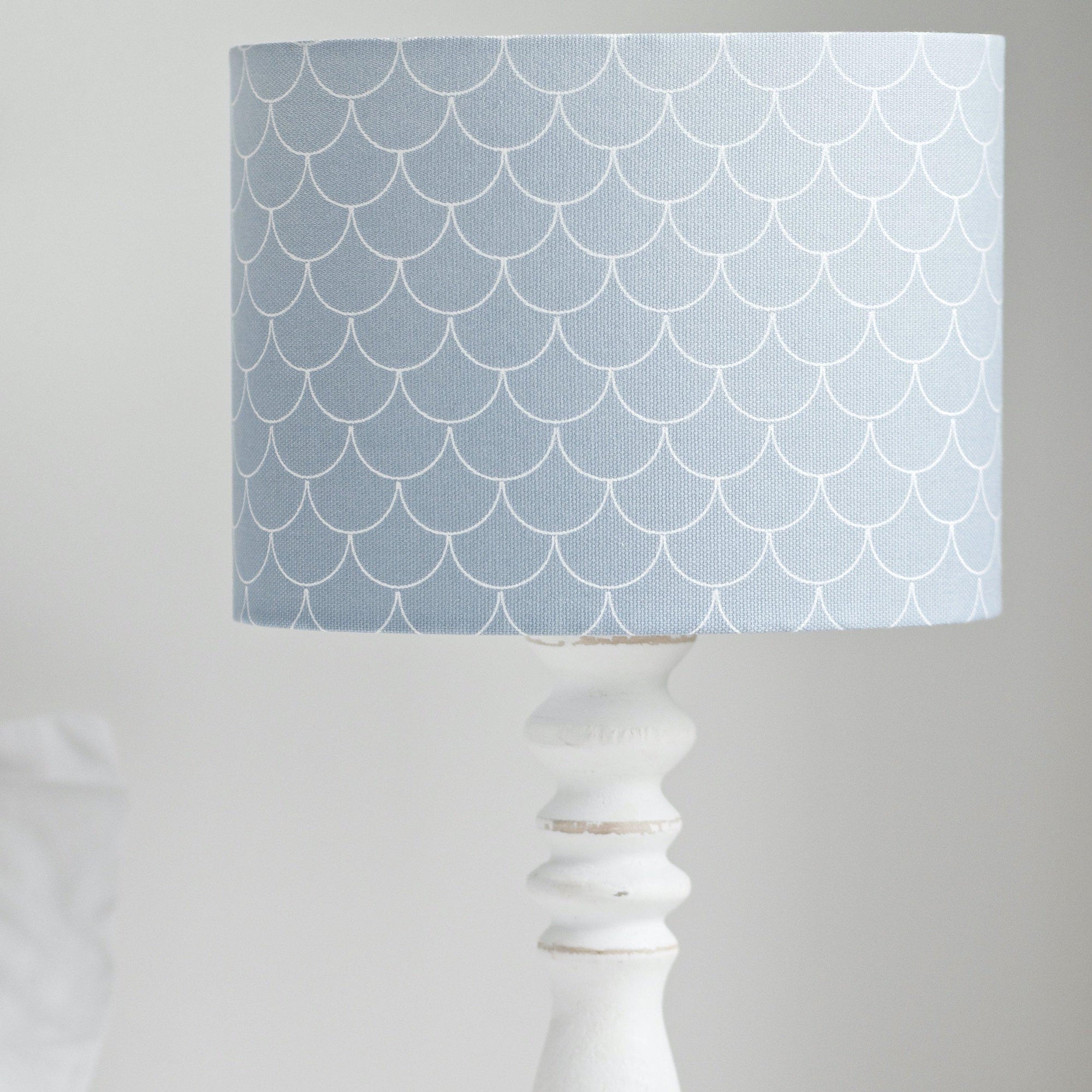 Blue Mermaid Scales Lamp Shade - Large-SeaKisses