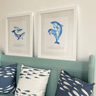 Blue Whales Coastal Art Print-SeaKisses