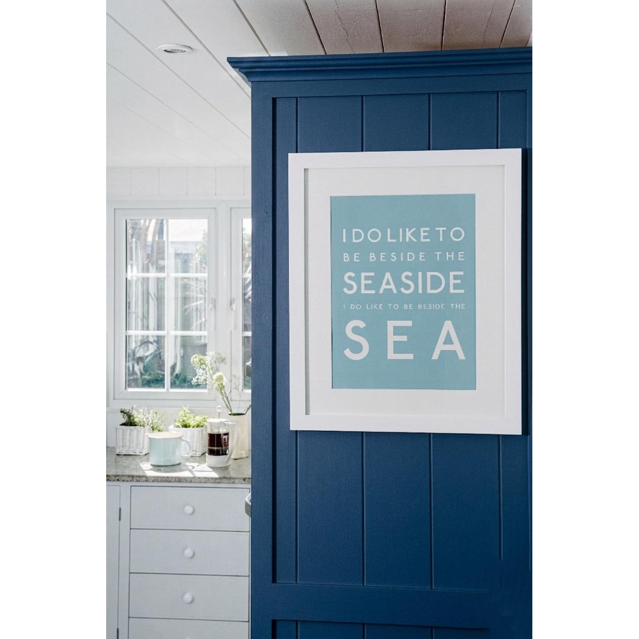 Beside the Sea Typographic Print-SeaKisses