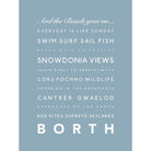 Borth Typographic Print-SeaKisses