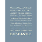 Boscastle Typographic Print-SeaKisses