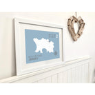 Bouley Bay Coastal Map Print-SeaKisses