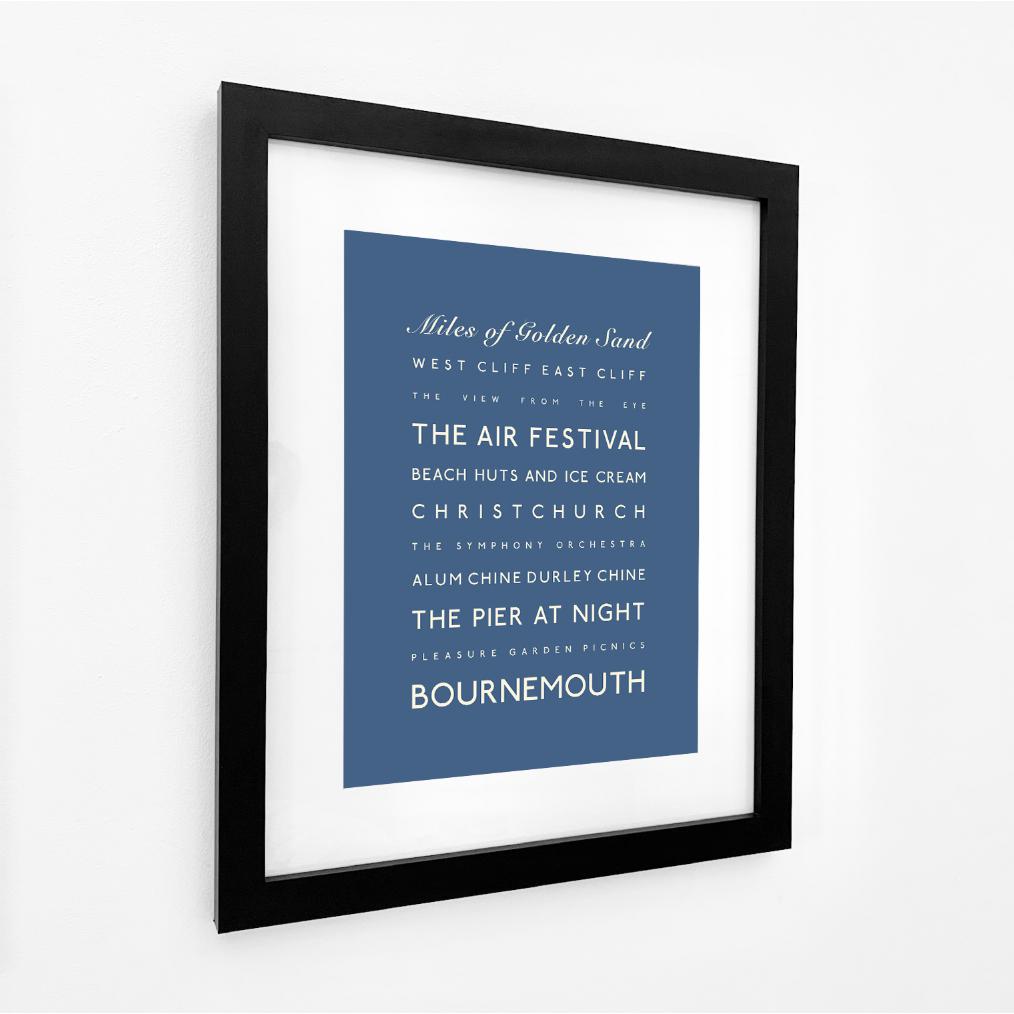 Bournemouth Typographic Print-SeaKisses